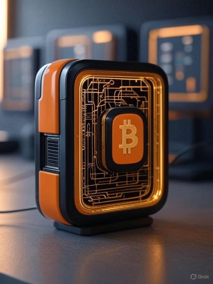 HeatMiner device — internal Bitcoin mining circuits